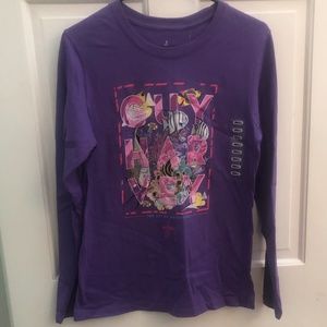 Guy Harvey long sleeve purple fish shirt SMALL NWT